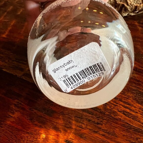 Glass Baby Snow Globe Candle Holder - Picture 3 of 11